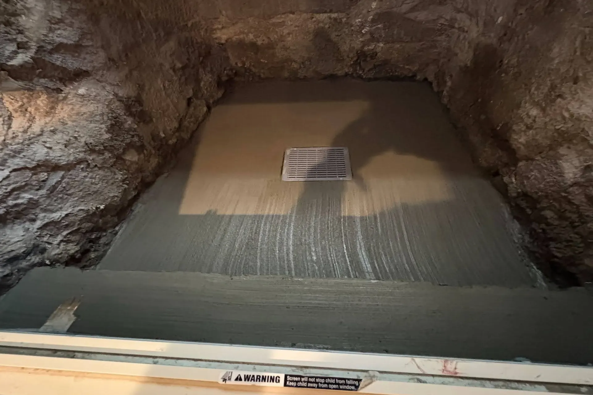 completed-cellar-entrance-drainage-featured Cellar entrance drainage improvement with new concrete landing in Brooklyn NY.
