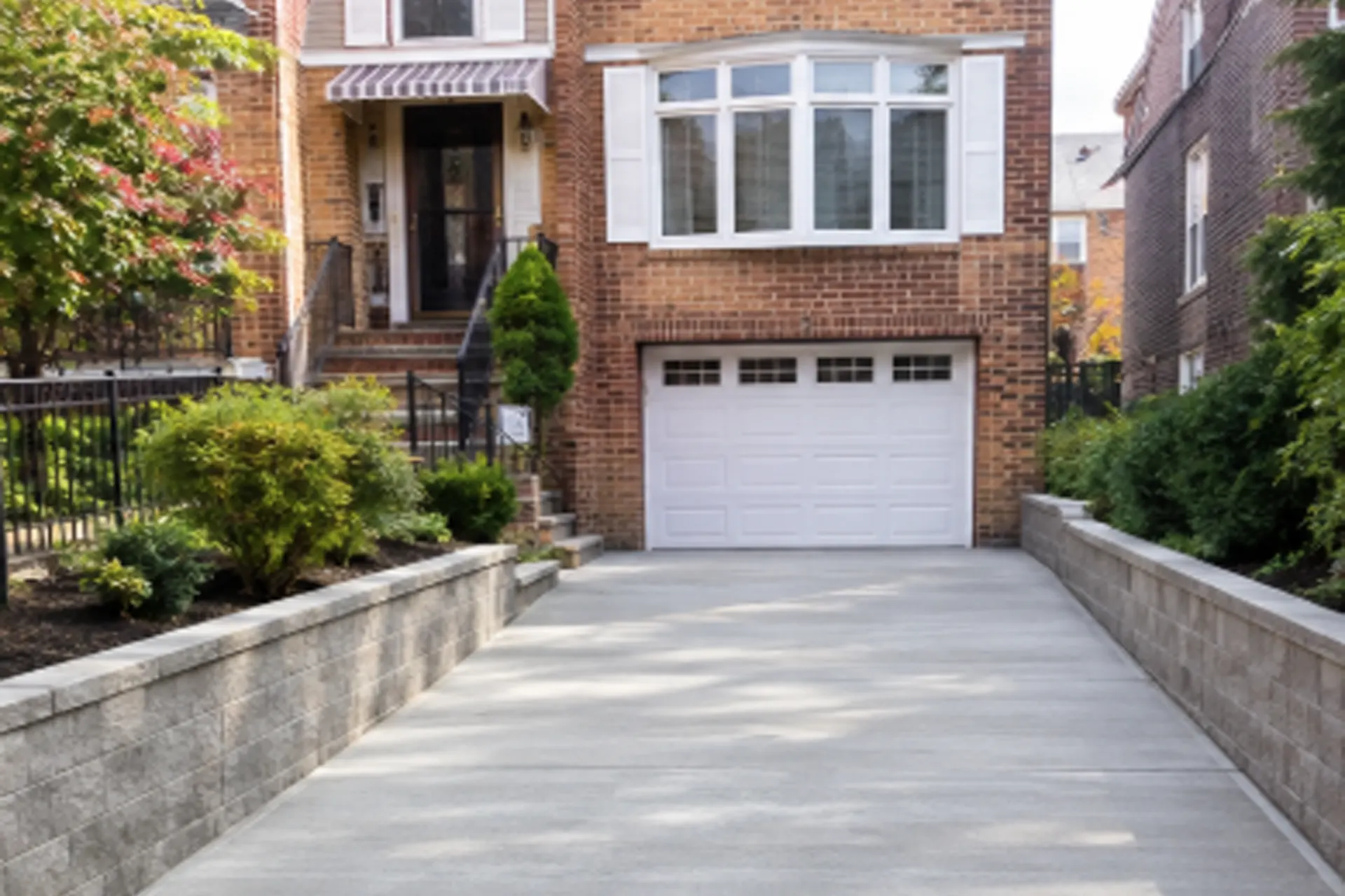 brooklyn-ny-driveway-replacement-crawl-space-repair-featured Reinforced concrete driveway replacement at a Brooklyn, NY residential property.