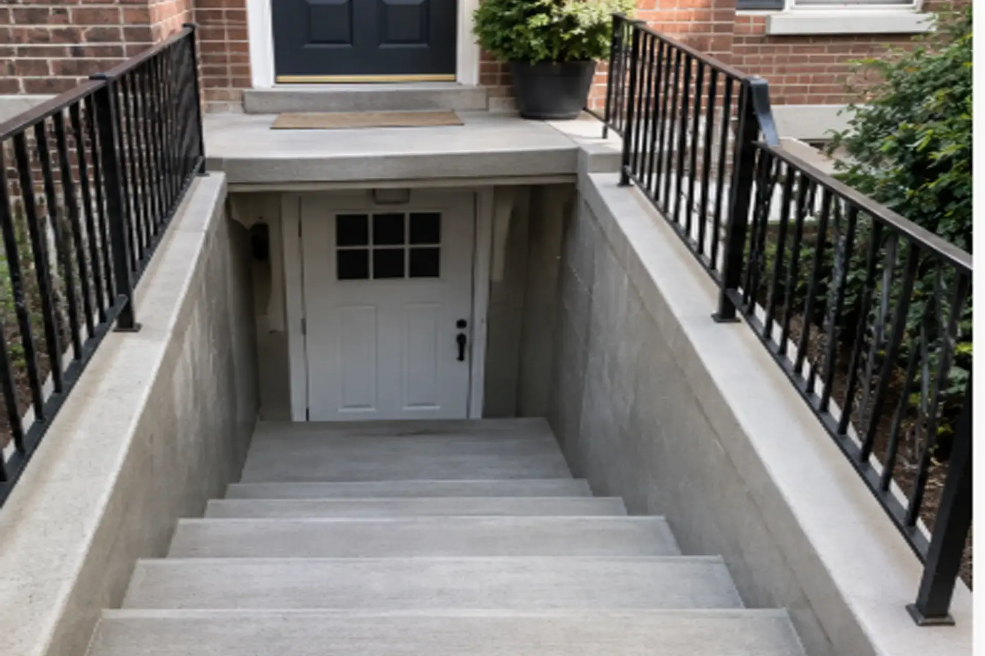 completed-exterior-staircase-waterproofing-featured Exterior concrete staircase waterproofing and joint repair at a New York property.