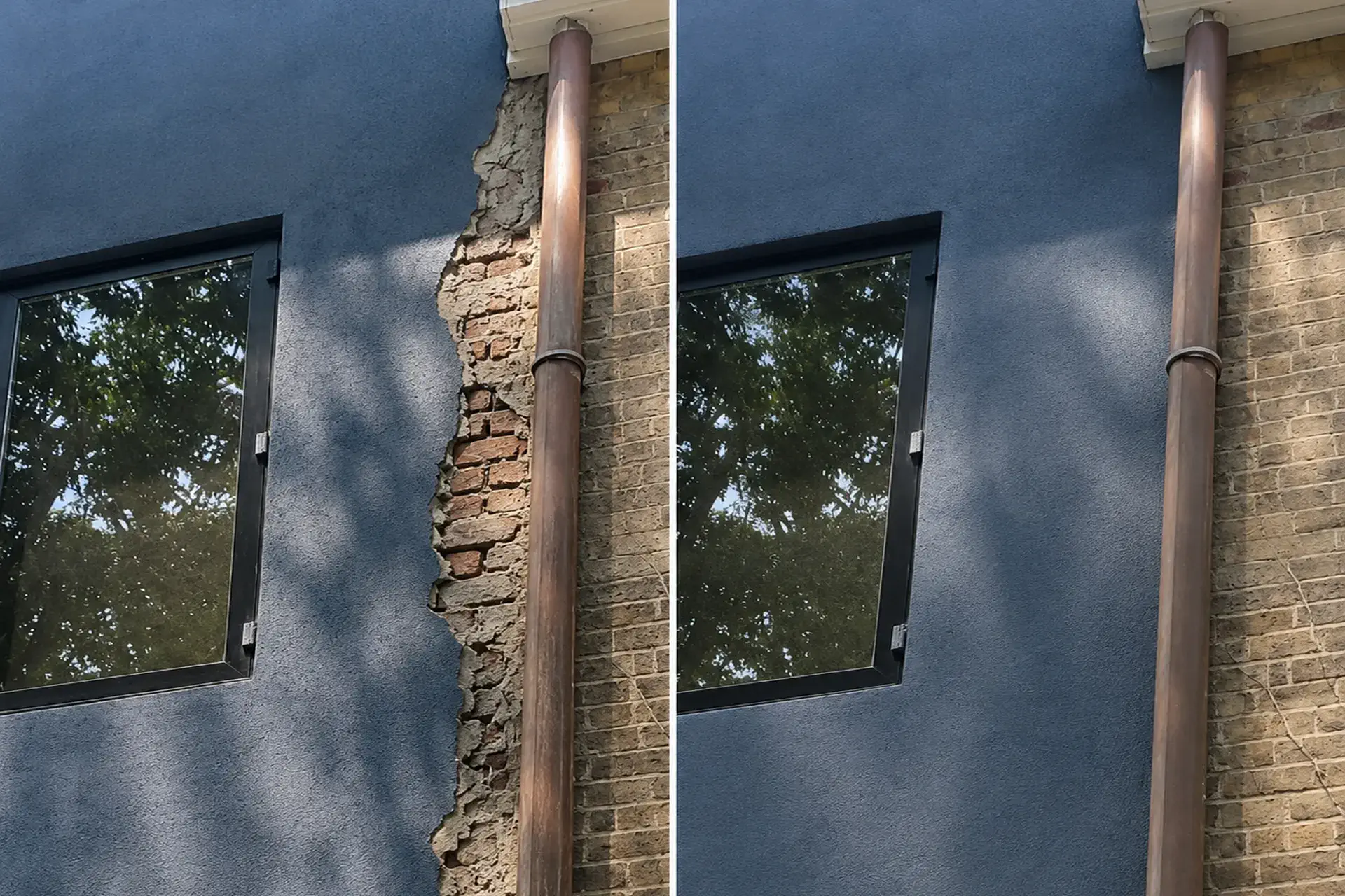 foundation-brick-repair-brooklyn-ny-featured Foundation and brick repair project with restored masonry in Brooklyn NY.