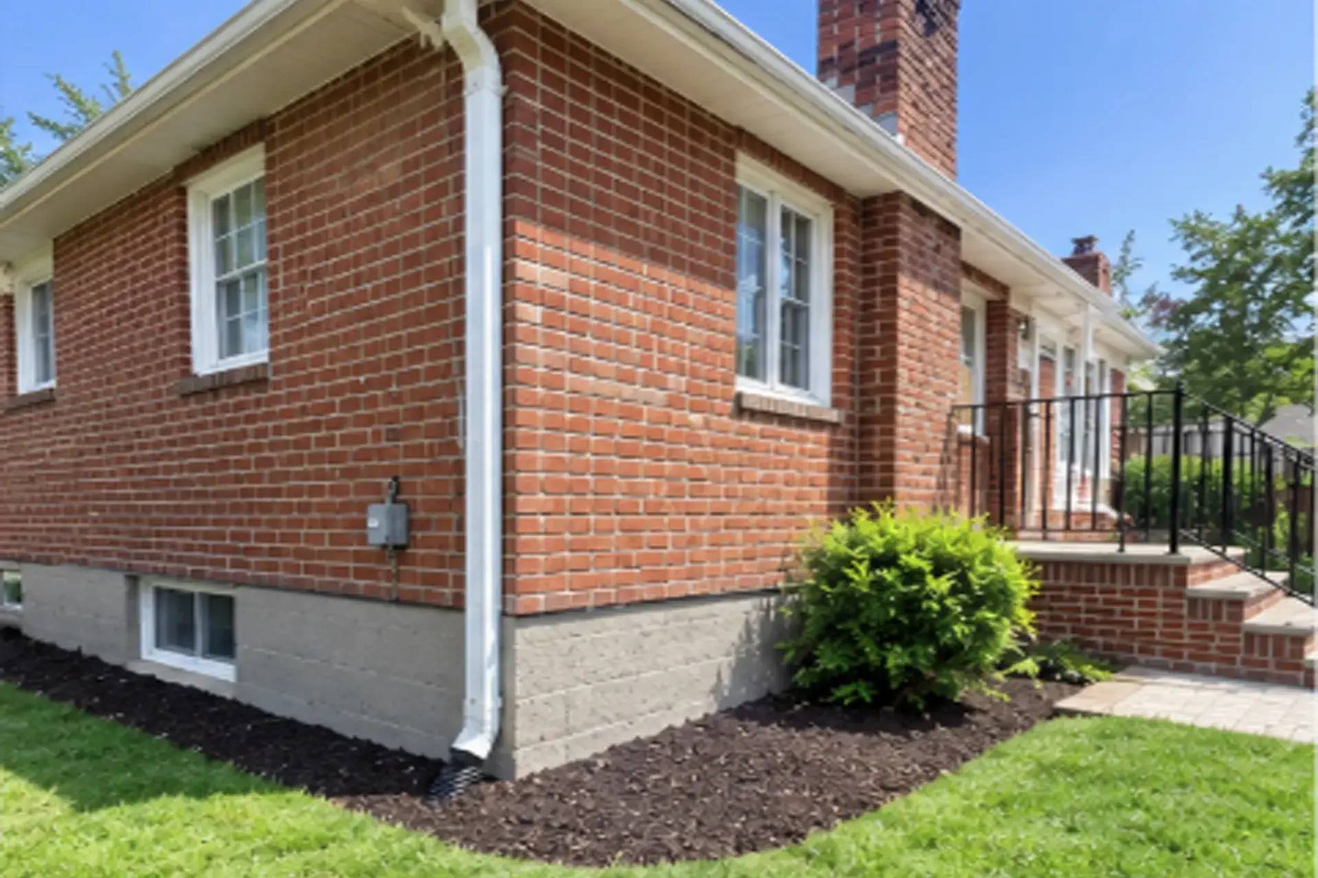 helical-piles-structural-supports-restored-soil-and-repaired-brick-featured Foundation stabilization with helical piles and structural supports in Bellmore NY