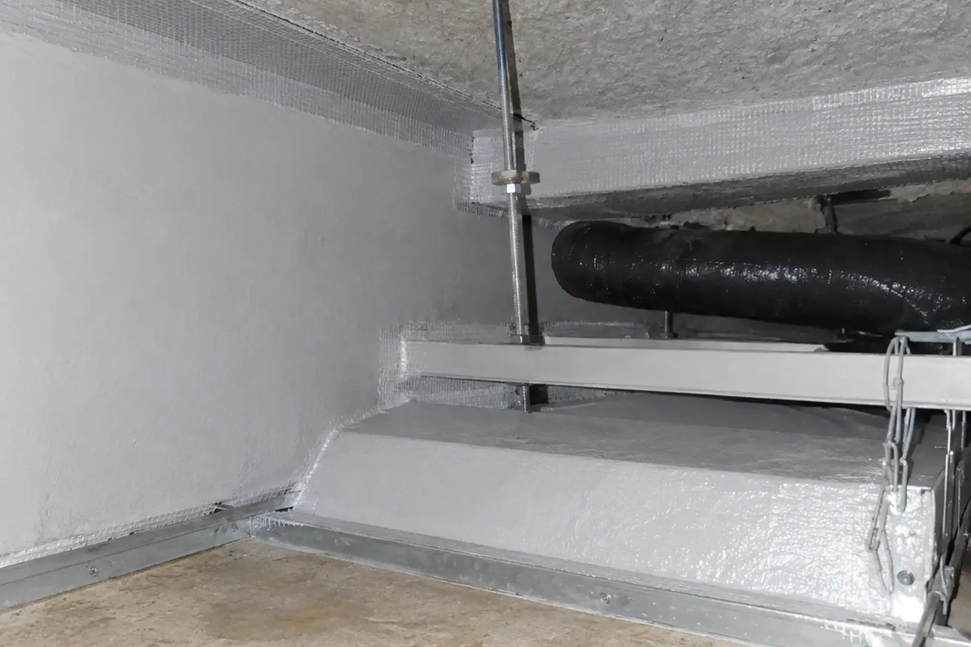 woodside-ny-basement-joint-repair-featured Repaired and waterproofed basement wall and ceiling joints in Woodside NY